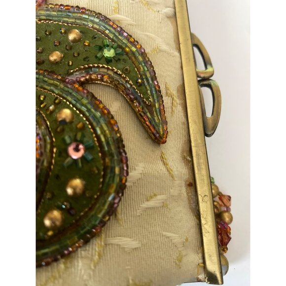 Mary Frances Vintage Palm Tree Beaded Handbag – Rare Tropical Accessory - Picture 16 of 16